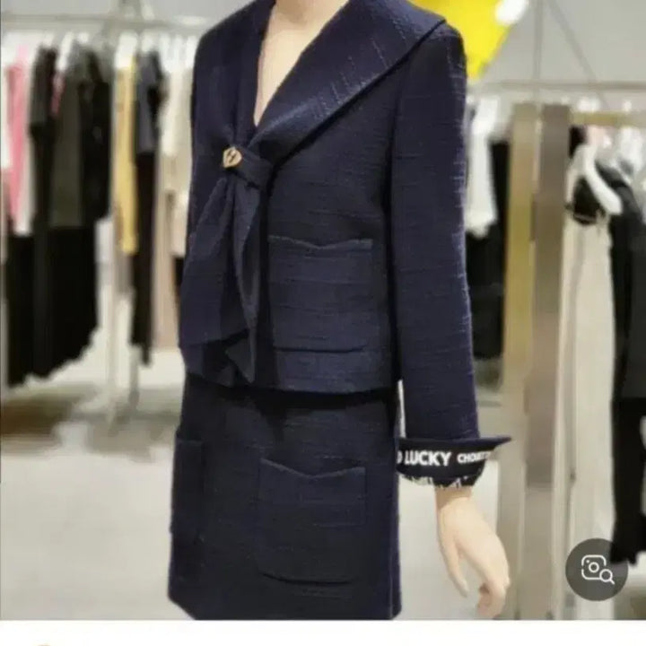 [BUNJANG] Lucky Chouette Detachable Collar Tweed Jacket / 럭키슈에뜨 카라탈착 트위드 자켓
