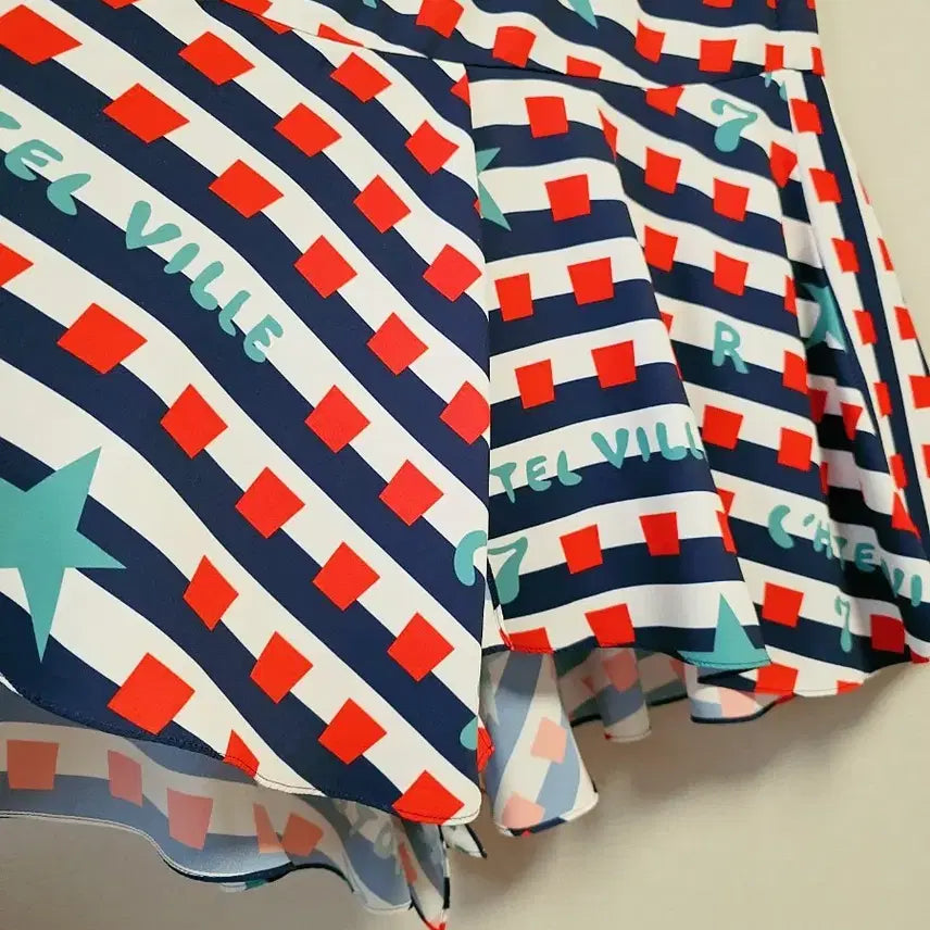 [BUNJANG] Lucky Chouette Patterned Long Skirt / 럭키슈에뜨. 패턴 롱 스커트