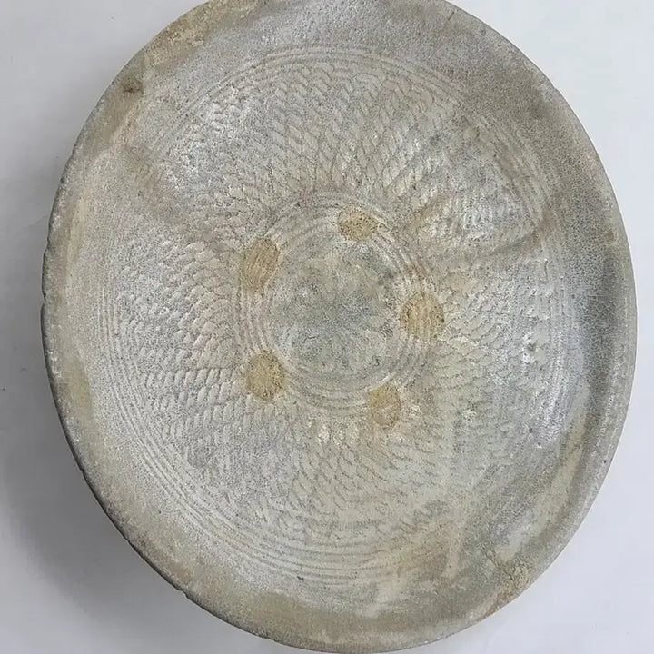[BUNJANG] Antique Celadon Porcelain Plate / 인화문 접시