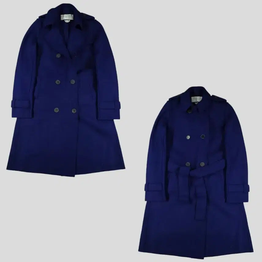 [BUNJANG] Harris Wharf London Navy Double-Button Coat / HARRIS WHARF LONDON 해리스 와프 런던 네이비 더블버튼 어