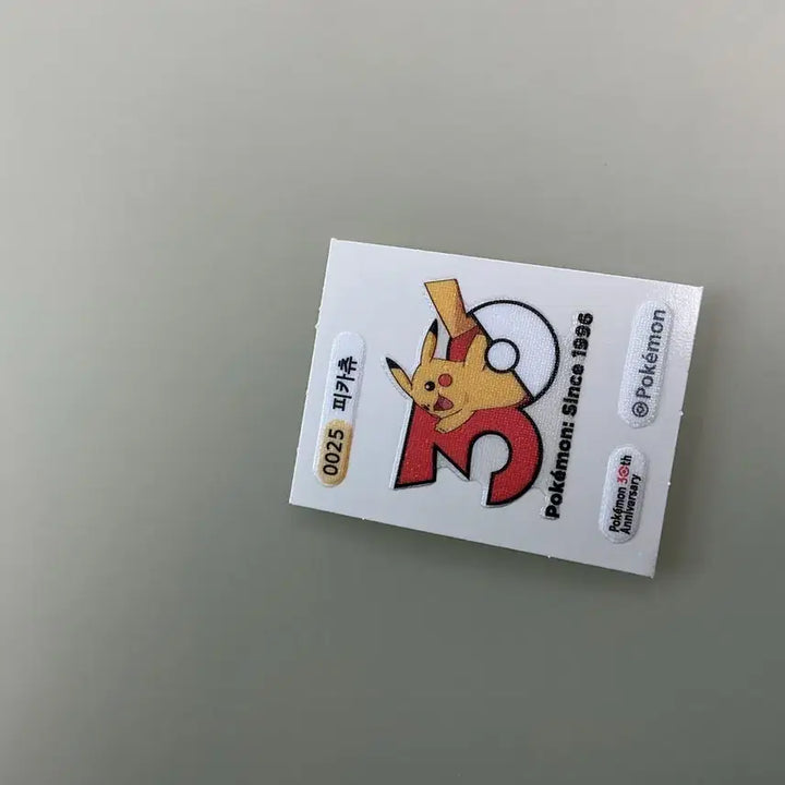 [BUNJANG] Pokemon 30th Anniversary Pikachu Sticker / 포켓몬 30주년 기념 피카츄 스티커