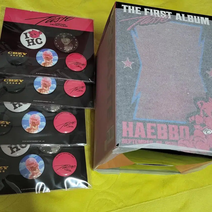 [BUNJANG] NCT Haechan Taste MD Bundle Set Pin Button and Doll / nct 해찬 taste 솔로 테이스트 굿즈 엠디 핀버튼 해뽀 인형 일괄