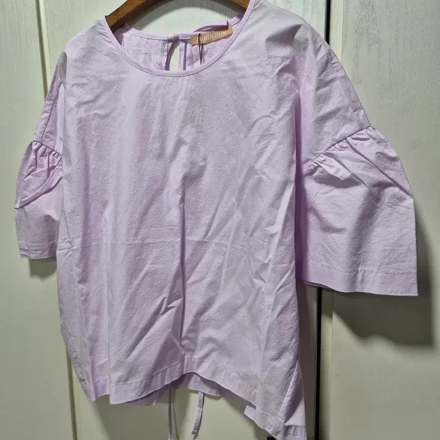 [BUNJANG] Lavender Puff Sleeve Blouse / (타임세일)(새상품) 라벤더 퍼프 블라우스