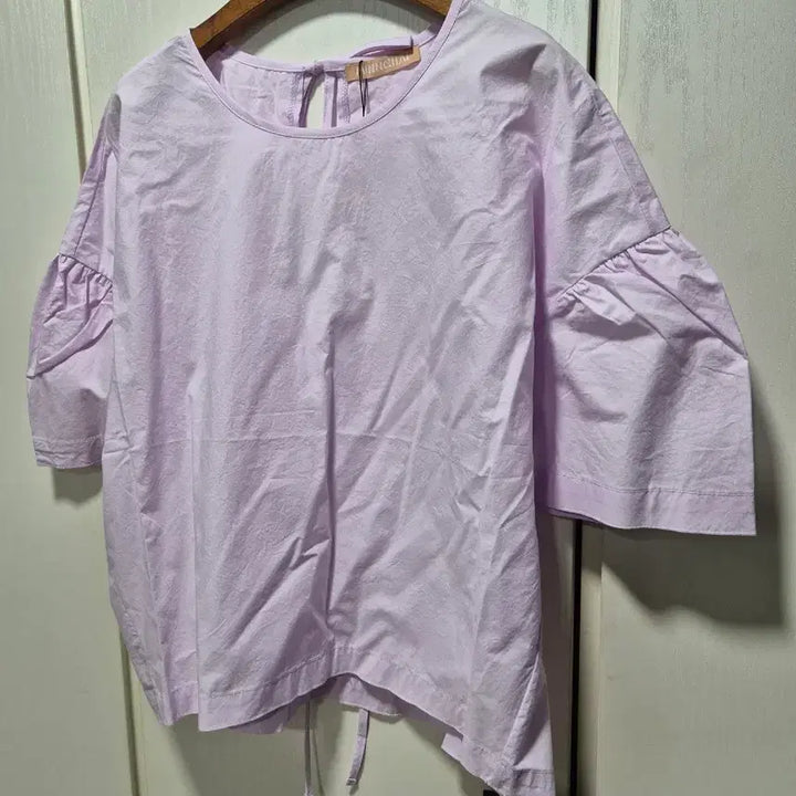 [BUNJANG] Lavender Puff Sleeve Blouse / (타임세일)(새상품) 라벤더 퍼프 블라우스