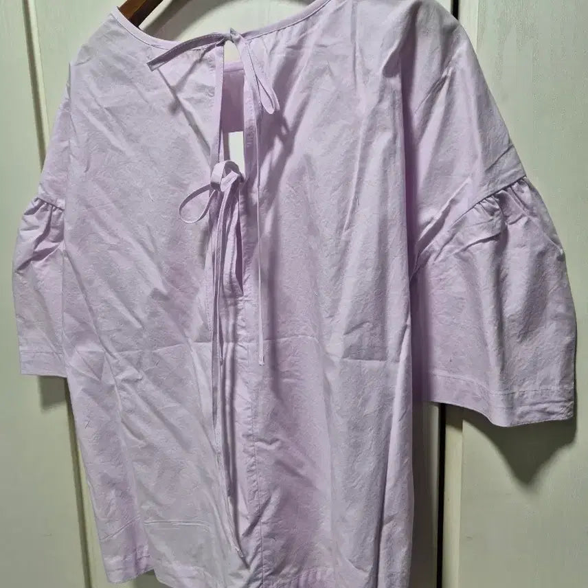 [BUNJANG] Lavender Puff Sleeve Blouse / (타임세일)(새상품) 라벤더 퍼프 블라우스