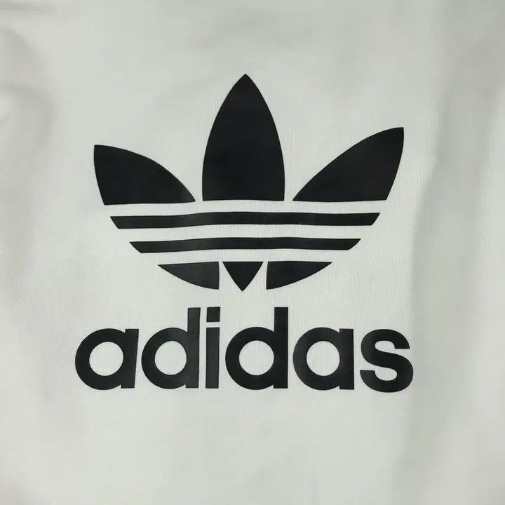 [SOLD OUT] 아디다스 화이트 블랙 배색 트레포일 로고 삼선 코튼블렌드 이너메쉬 블루종