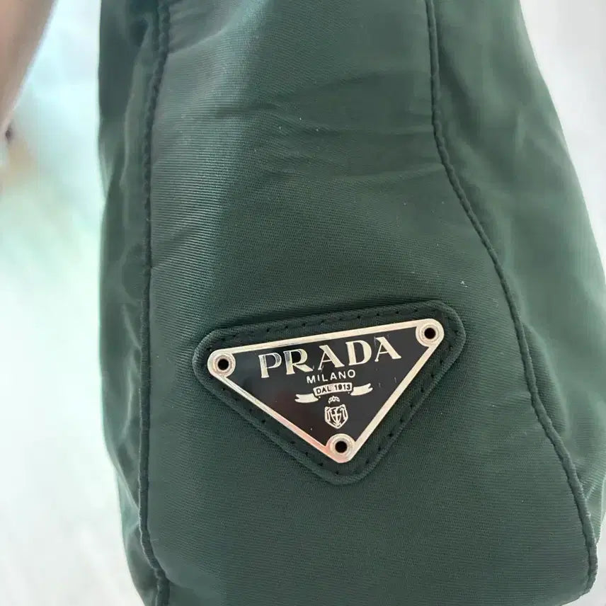 [SOLD OUT] Prada 프라다 다크그린 나일론 테수토 미니 토트백 게런티 카드 포함