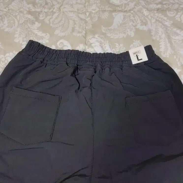 [BUNJANG] Black Padded Banding Pants - L Size / 블랙 패딩 밴딩 바지 L 사이즈 (새상품)