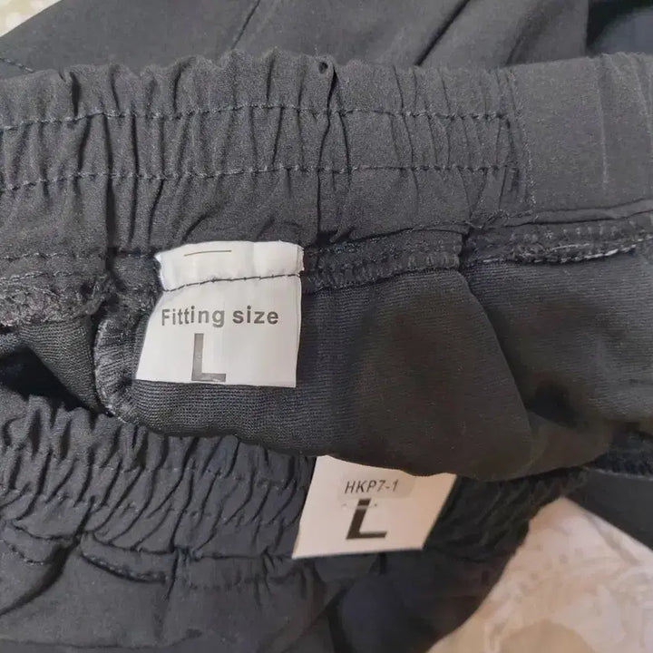 [BUNJANG] Black Padded Banding Pants - L Size / 블랙 패딩 밴딩 바지 L 사이즈 (새상품)