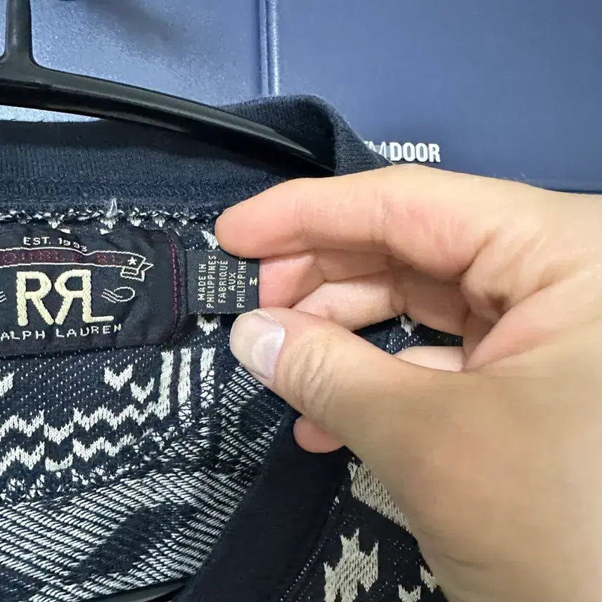 [SOLD OUT] RRL 네이티브 자카드 헨리넥 M