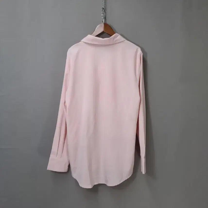 [BUNJANG] A.MOO Pink Basic Shirt Blouse / A.MOO 핑크색 기본 셔츠 블라우스