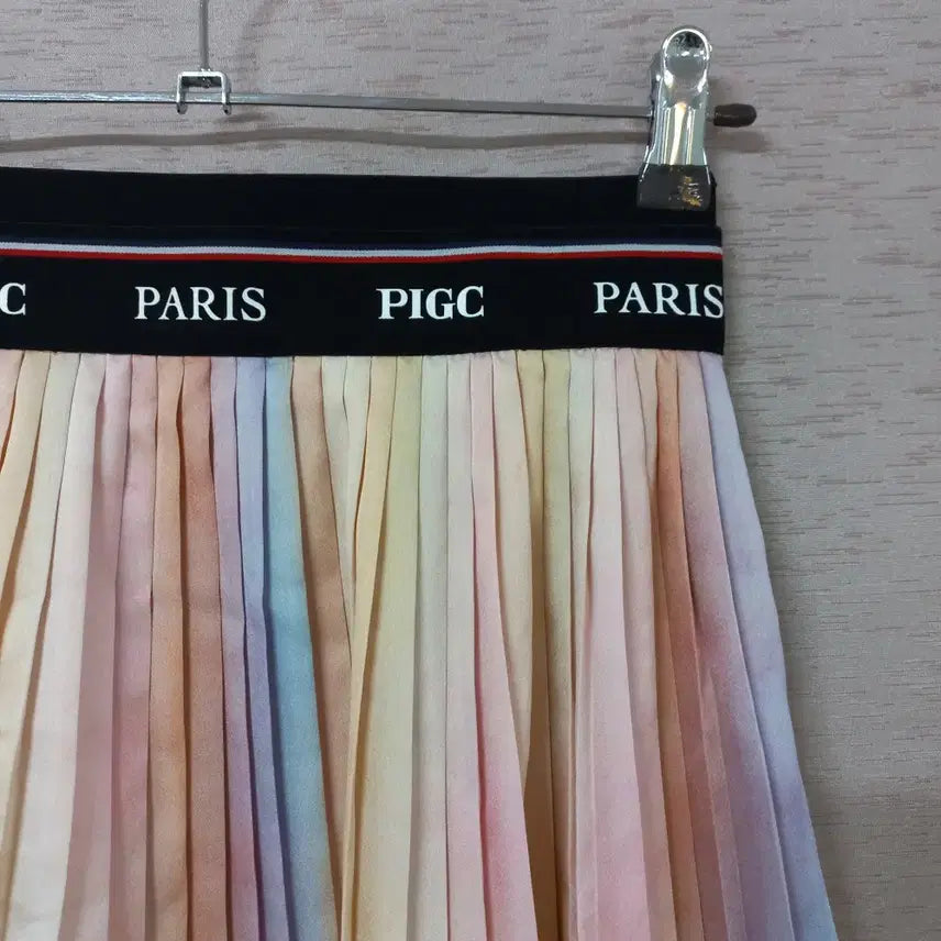 [BUNJANG] PIGC Pleated Skirt / B4-17/PIGC 배색 플리츠 스커트 여성