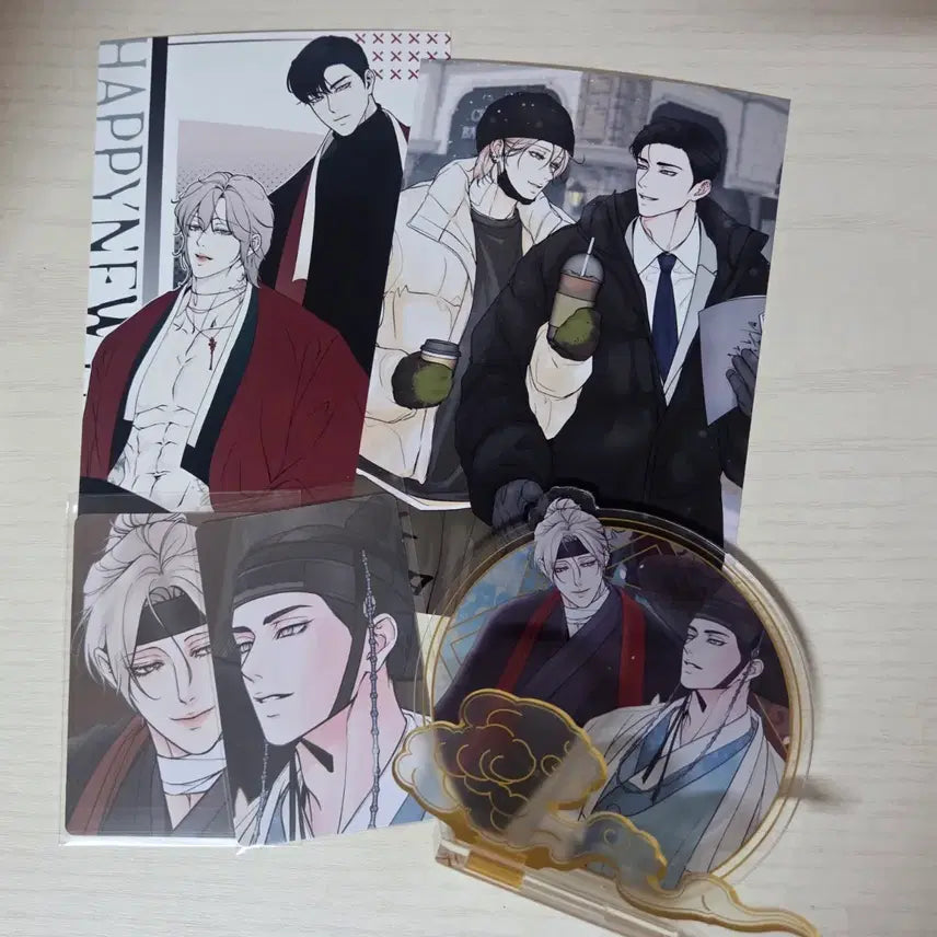 [SOLD OUT] bl 미혹경 미혹의 경계 근하신년 아크릴 프린티 엽서 봄툰