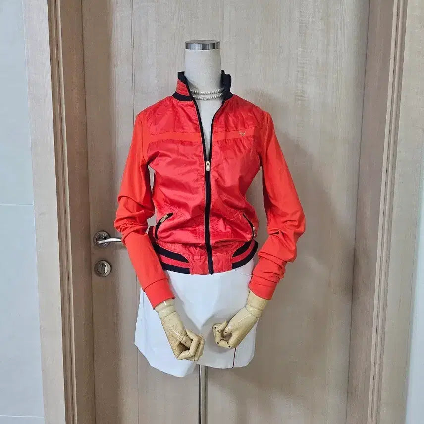 [BUNJANG] Adidas Orange Windbreaker Jacket / 아디다스 오렌지색 바람막이 자켓 90