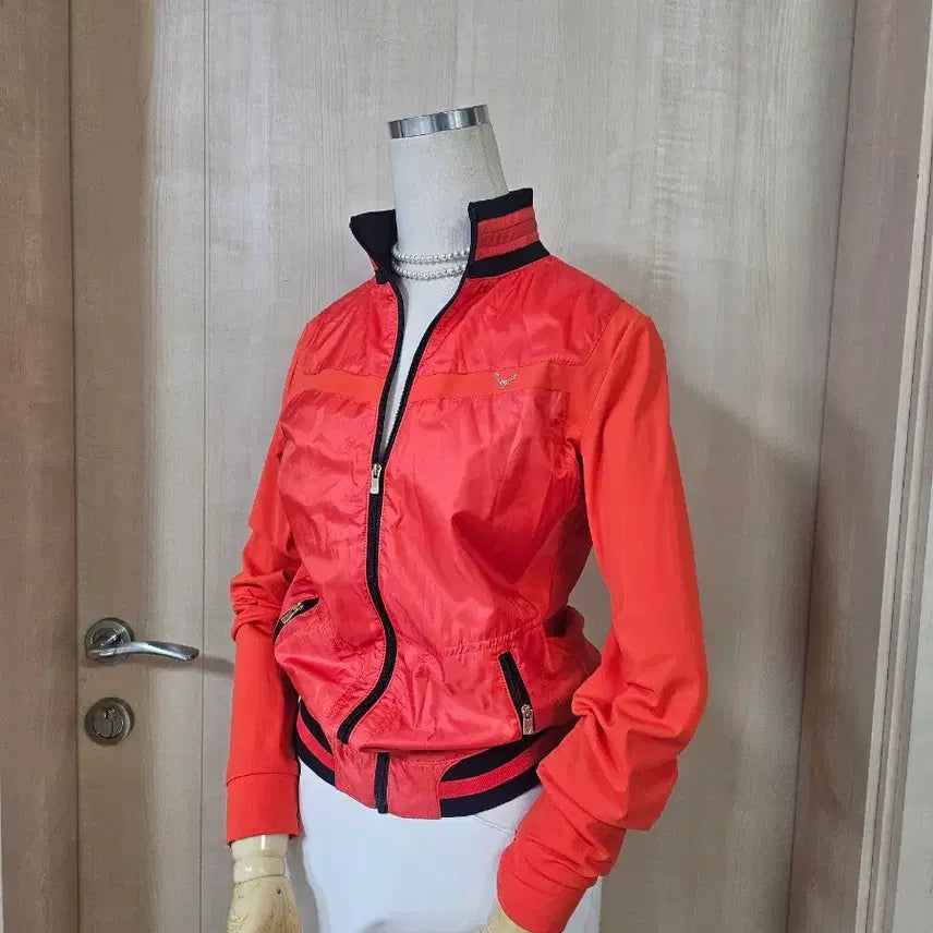 [BUNJANG] Adidas Orange Windbreaker Jacket / 아디다스 오렌지색 바람막이 자켓 90
