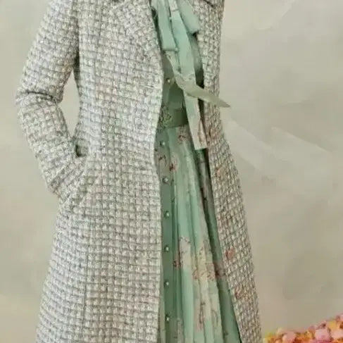 [BUNJANG] MojoSphin Tweed Long Coat / 모조에스핀 트위드 코트