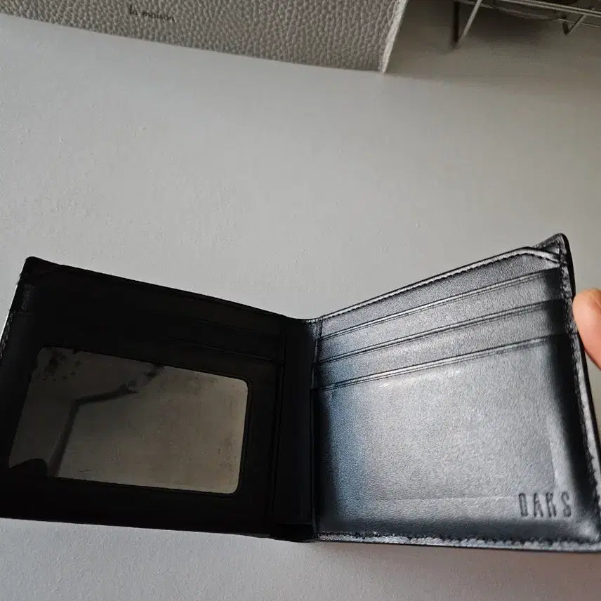[BUNJANG] Daks Black Leather Wallet / 닥스 블랙 가죽 반지갑