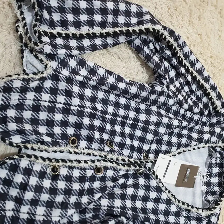 [BUNJANG] Houndstooth Tweed Jacket / 새상품/매력적인 하운드투스 패턴의 트위드 자켓이에요블랙앤화이트 색상에