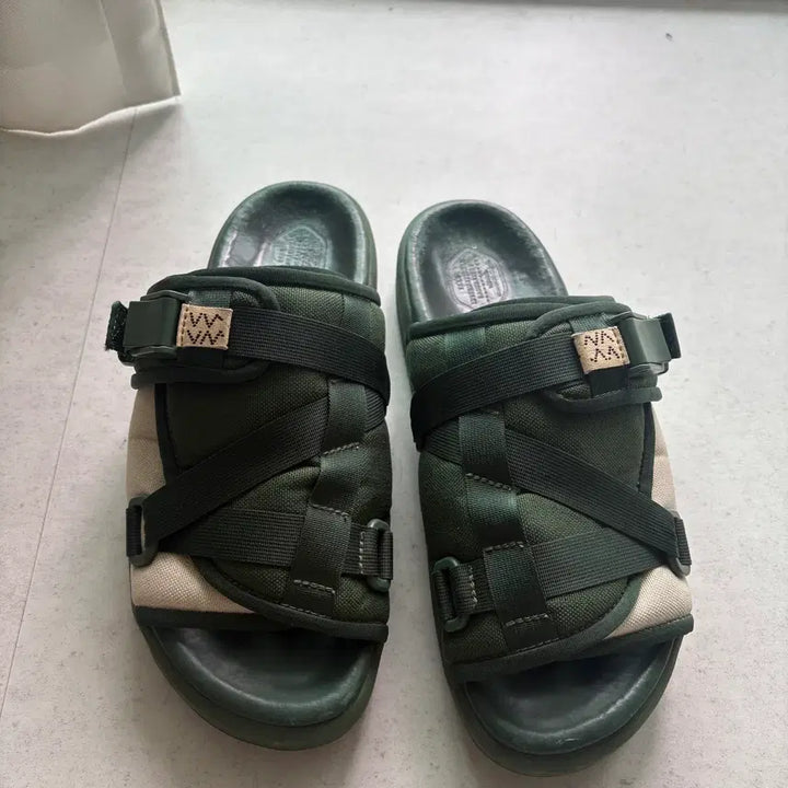 [BUNJANG] Visvim Christo Two-Tone Green Sandals / 비즈빔 크리스토 투톤 그린 L