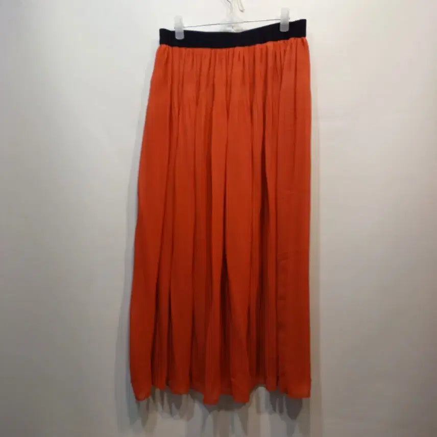 [BUNJANG] Orange Long Skirt - Size 28-30 / 주황색 롱 스커트 벤딩 28~30사이즈 봄여름  64181