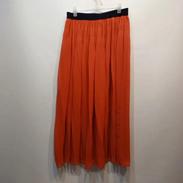 [BUNJANG] Orange Long Skirt - Size 28-30 / 주황색 롱 스커트 벤딩 28~30사이즈 봄여름  64181