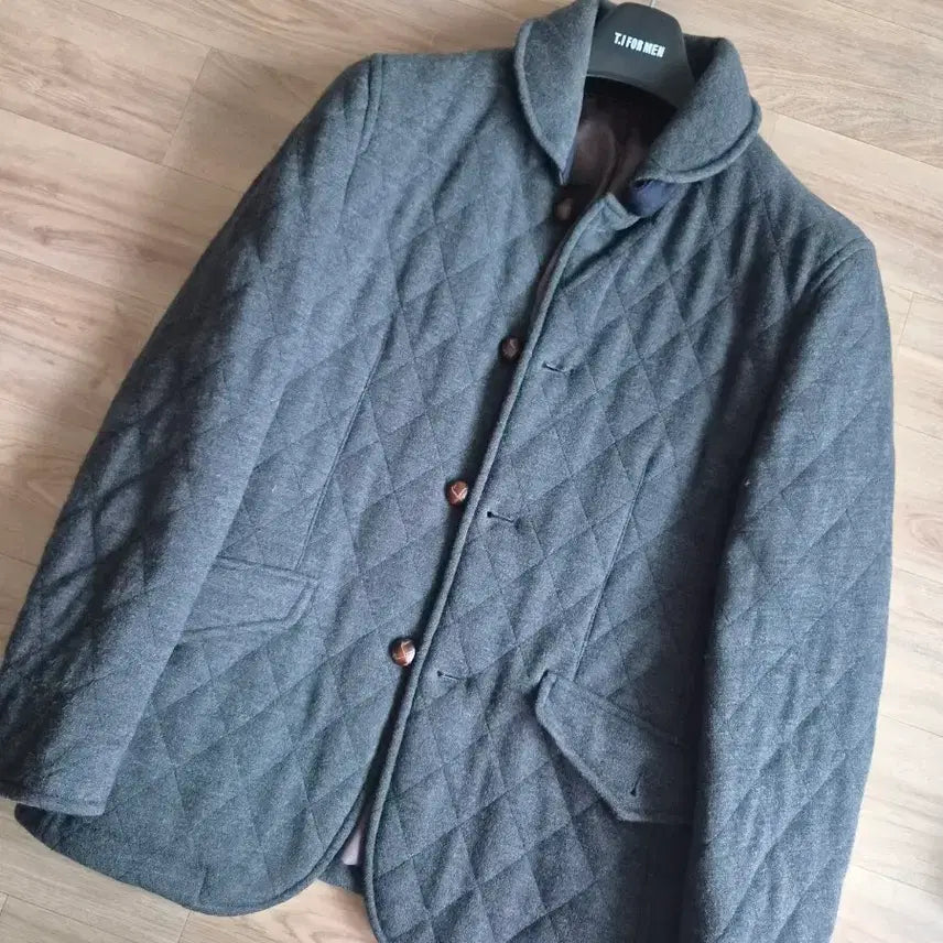 [BUNJANG] TNGT Quilted Jacket - Gray / TNGT 퀼팅 자켓 회색