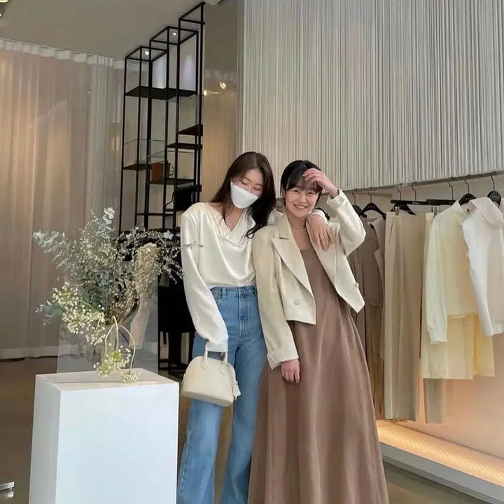 [BUNJANG] Leha Stone Crop Jacket / 레하 스톤 크롭 자켓