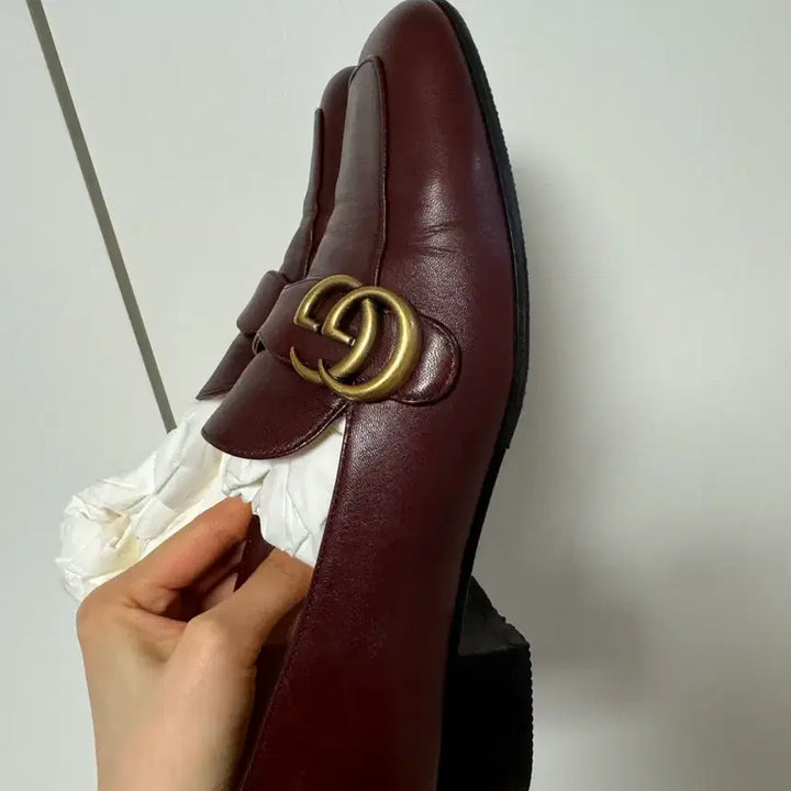 [BUNJANG] Gucci Burgundy Loafers 38.5 / 구찌 버건디 로퍼 38.5