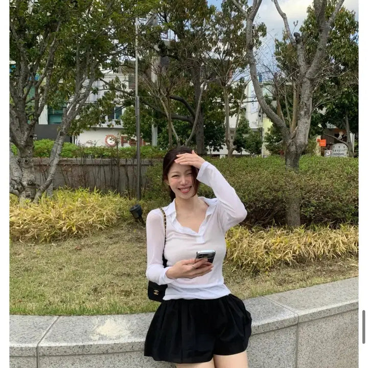 [SOLD OUT] (바배)샵온트 -Prim Skirt Pants 숏팬츠