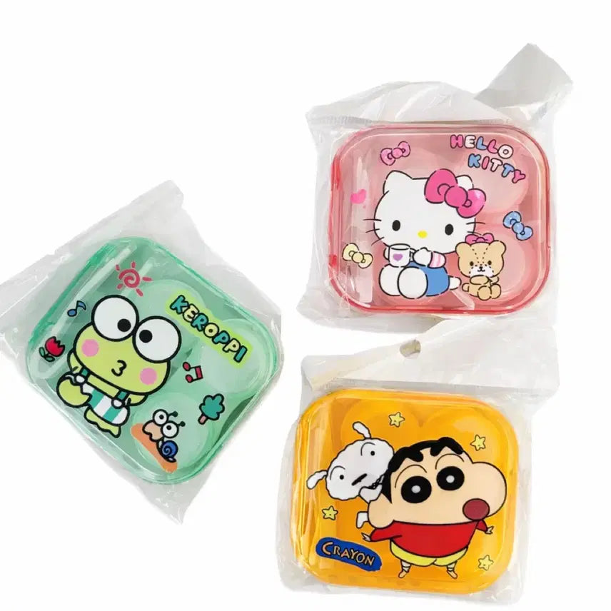[BUNJANG] Character Lens Case (Hello Kitty/Keroppi/Crayon Shin-chan) / 캐릭터 렌즈케이스 (헬로키티/케로피/짱구)