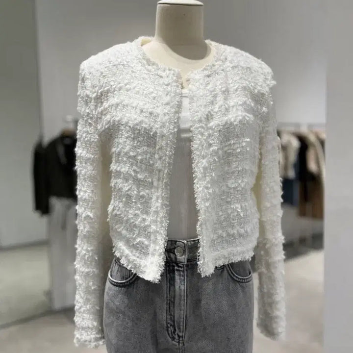 [BUNJANG] IRO Moana Tweed Jacket - Ivory - Size 36 / 이로 iro moana 트위드자켓 아이컬러 36사이즈