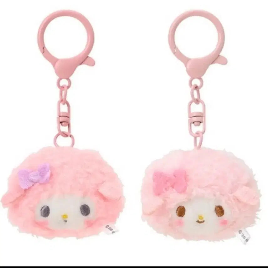 [BUNJANG] Pink Piano Fur Keyring / 피아노 털 키링 인형 핑크