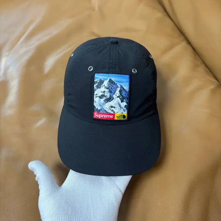 [BUNJANG] Supreme The North Face 6-Panel Ball Cap Hat Black / 슈프림 노스페이스 6패널 볼캡 모자 설산 블랙