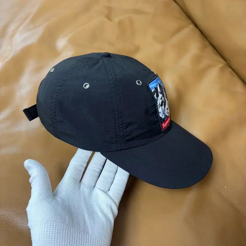 [BUNJANG] Supreme The North Face 6-Panel Ball Cap Hat Black / 슈프림 노스페이스 6패널 볼캡 모자 설산 블랙