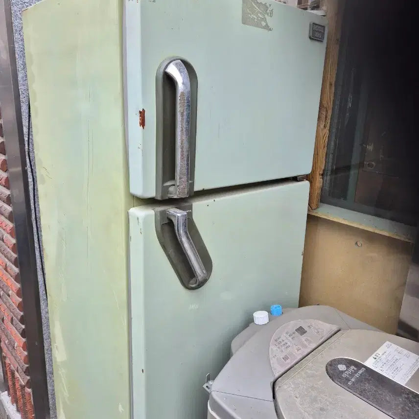 [BUNJANG] Antique Refrigerator / 52   60   145 센치 골동품 냉장고 근대사효과