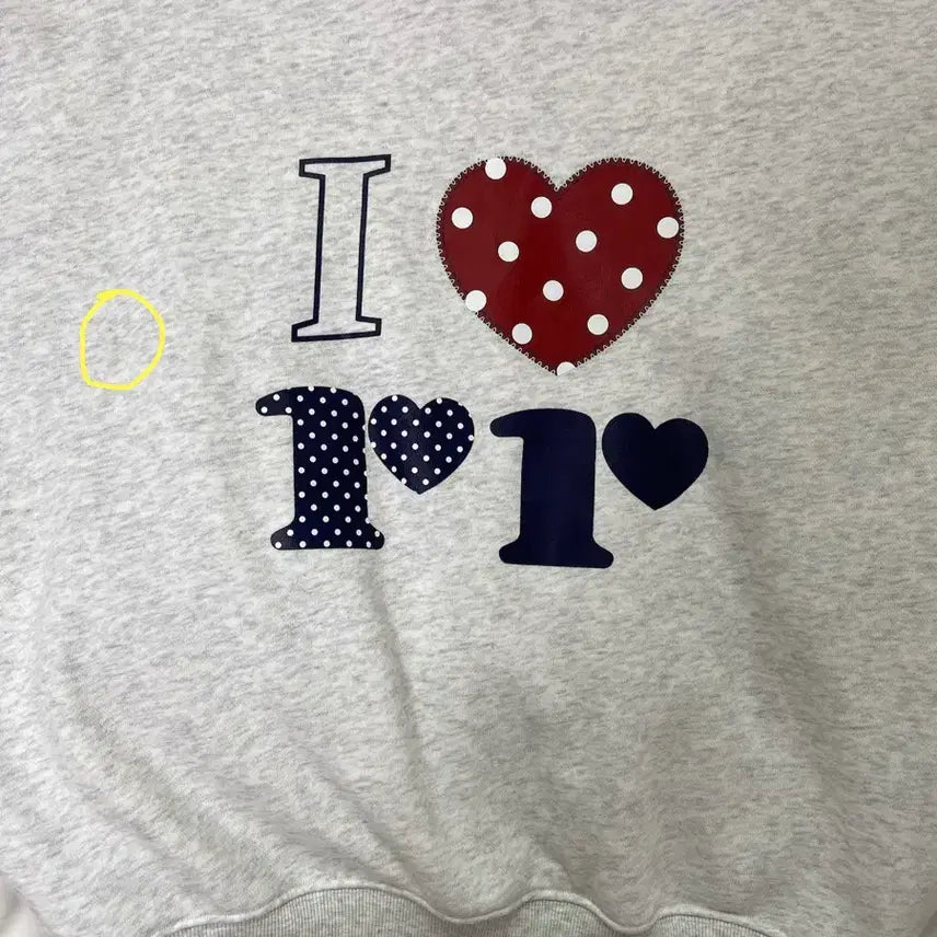 [BUNJANG] 론론 I LUV RR 맨투맨 / 론론 I LUV RR 맨투맨