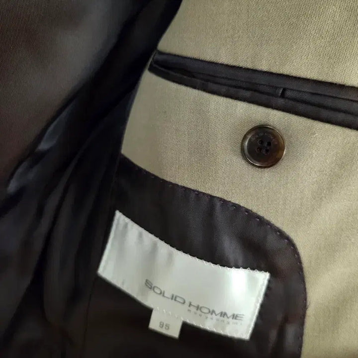 [BUNJANG] Solid Homme Wooyoungmi Beige Jacket / 솔리드옴므 우영미95사이즈 베이지 자켓