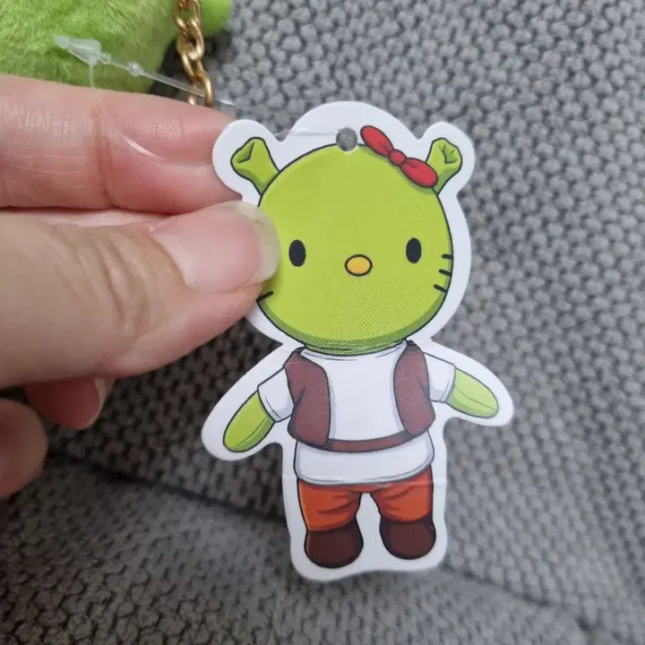 [BUNJANG] Hello Kitty Shrek Collaboration Doll Keychain / 헬로키티 슈렉 콜라보 인형 키링 슈렉키티