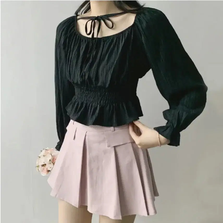 [BUNJANG] Pleated Mini Skirt / 플리츠 스커트