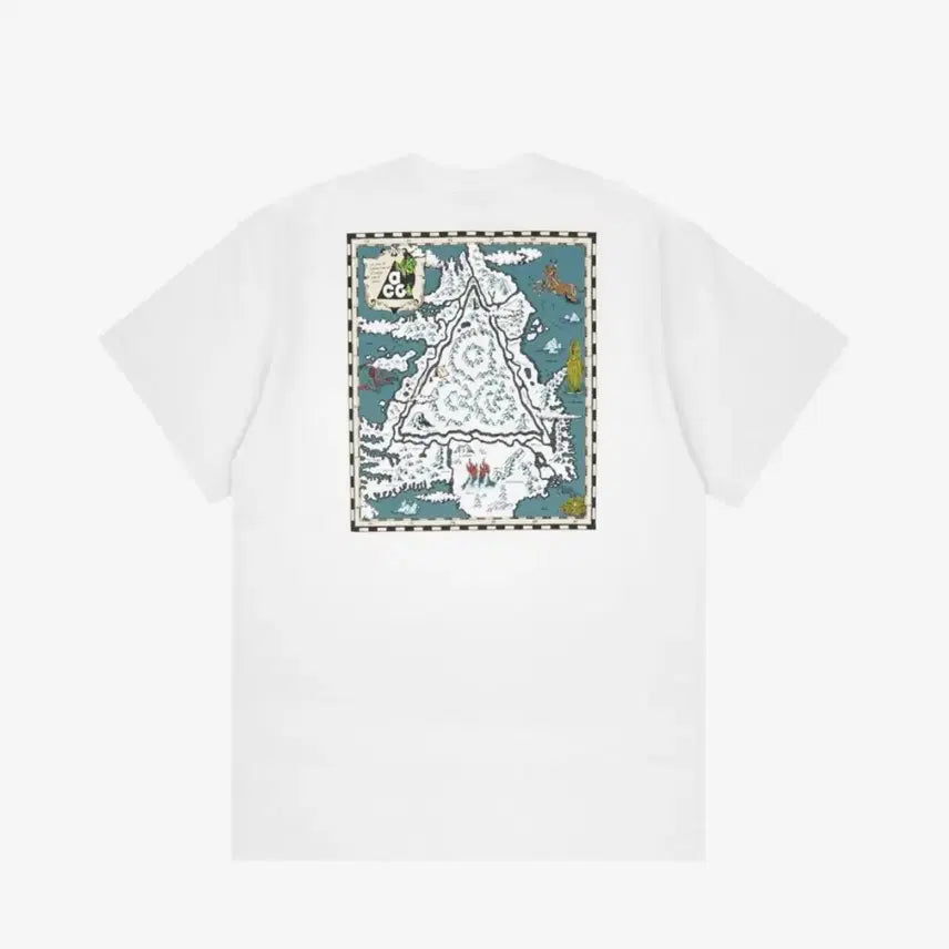 [BUNJANG] Nike ACG Iceland Map T-Shirt Summit White / US XL 나이키 ACG 아이슬란드 맵 반팔 티셔츠 서밋 화이트