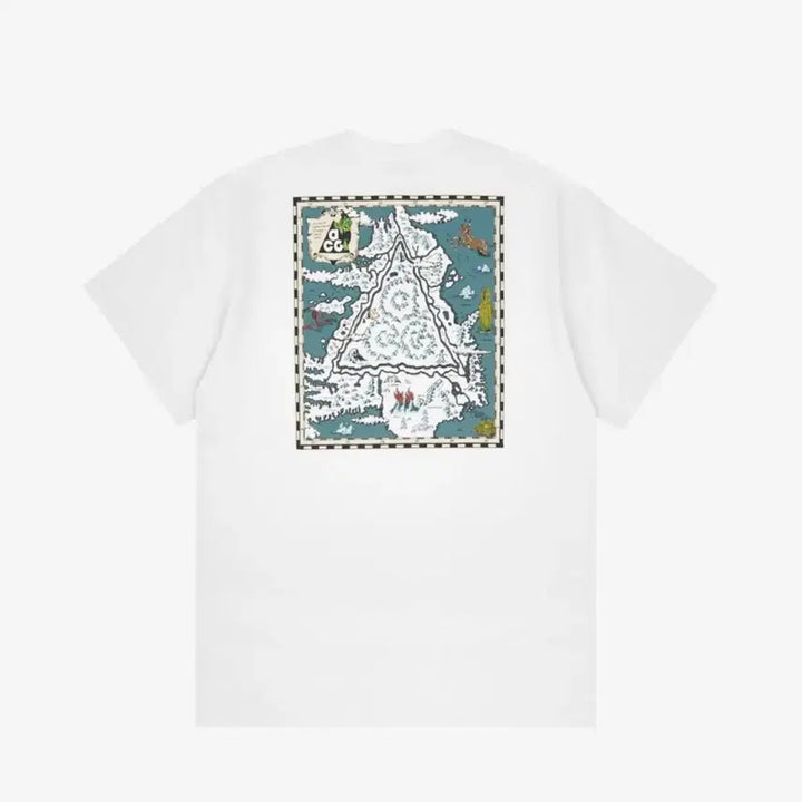 [BUNJANG] Nike ACG Iceland Map T-Shirt Summit White / US XL 나이키 ACG 아이슬란드 맵 반팔 티셔츠 서밋 화이트