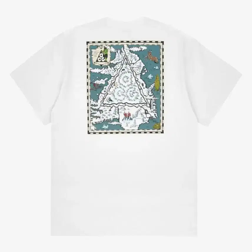 [BUNJANG] Nike ACG Iceland Map T-Shirt Summit White / US XL 나이키 ACG 아이슬란드 맵 반팔 티셔츠 서밋 화이트