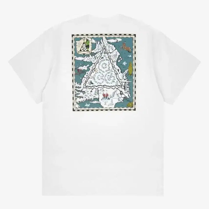 [BUNJANG] Nike ACG Iceland Map T-Shirt Summit White / US XL 나이키 ACG 아이슬란드 맵 반팔 티셔츠 서밋 화이트