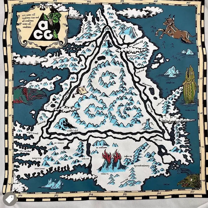 [BUNJANG] Nike ACG Iceland Map T-Shirt Summit White / US XL 나이키 ACG 아이슬란드 맵 반팔 티셔츠 서밋 화이트