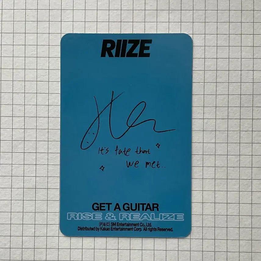 [BUNJANG] RIIZE Sohee Get A Guitar Barnes &amp; Noble POB Photocard / 라이즈 소희 겟어기타 B&amp;N 반스앤노블 포카