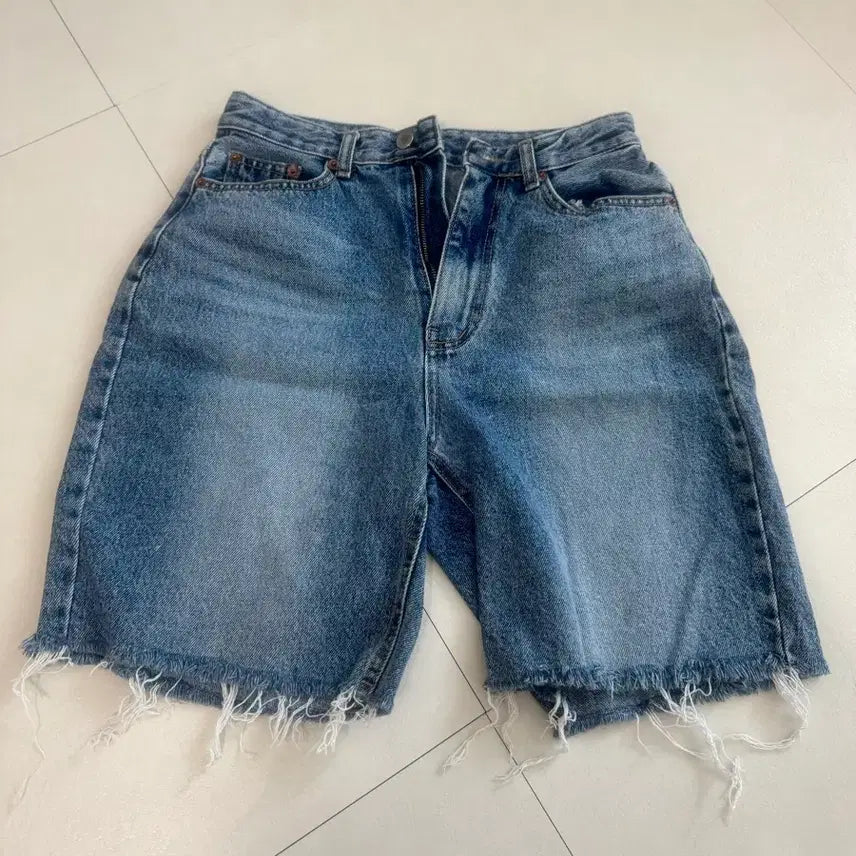 [BUNJANG] Denim Cut-off Short Pants / 데님 반바지 컷오프 숏팬츠