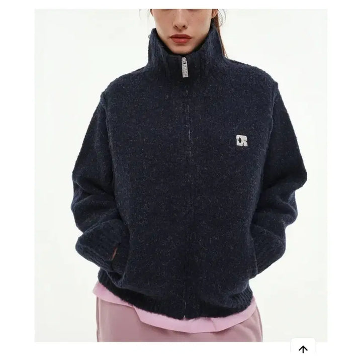 [BUNJANG] Centaur Navy Knit Zip-Up Jacket M / 센토르 니트 집업 - 네이비 ,M