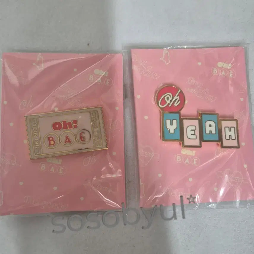 [BUNJANG] BTS Boy With Luv Oh! BAE Badge Set / (미개봉)BTS BOY WITH LUV oh! BAE 뱃지 세트