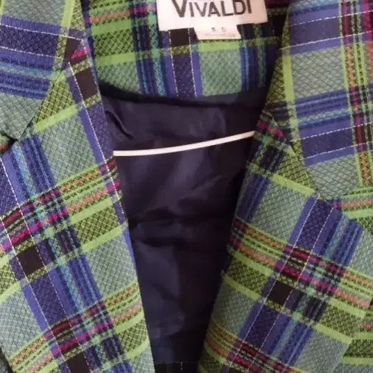 [BUNJANG] VIVALDI Checkered Short Sleeve Jacket / VIVALDI  마  자켓