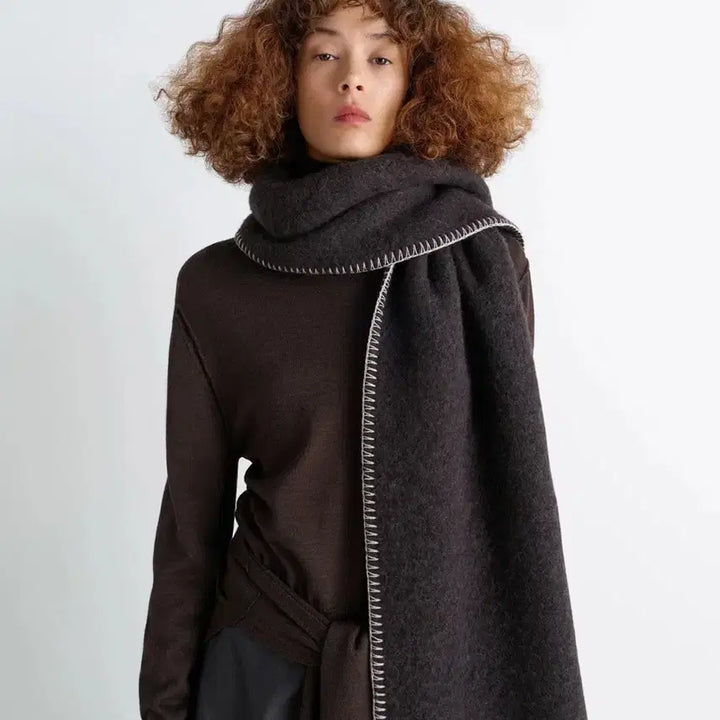 [BUNJANG] Lemaire Cocotte Fluffy Scarf Anthracite / 25FW 르메르머플러! 에토스 얼바닉30 le917 더바넷 포터리 보테가